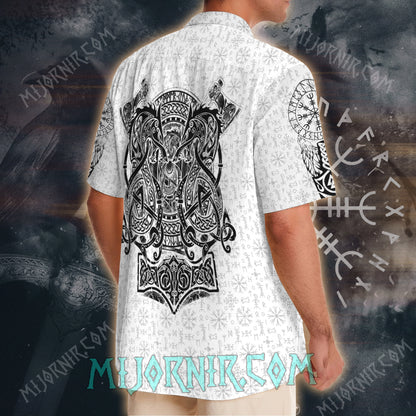 Norse Dragon Shield Viking – Hawaiian Shirt