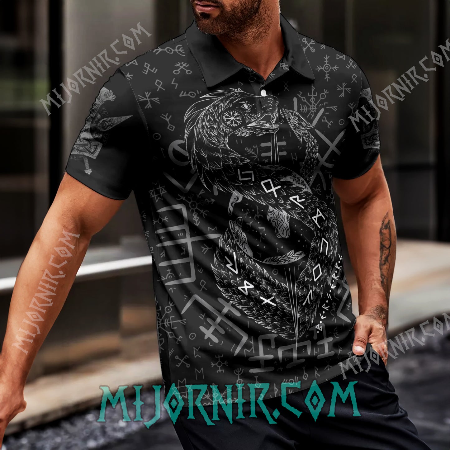 Jormungandr Berserker - Viking Polo Shirt