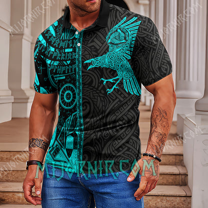 Mystic Raven Viking Polo Shirt