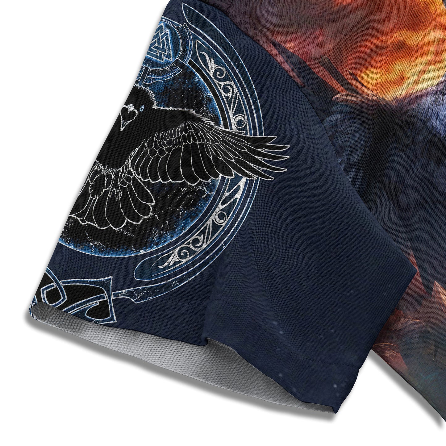 Raven King's Fury - Viking Hawaiian Shirt