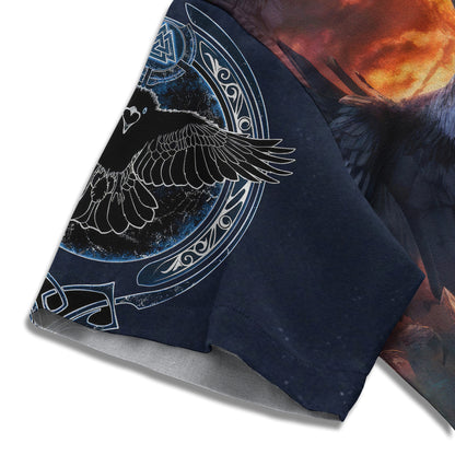 Raven King's Fury - Viking Hawaiian Shirt