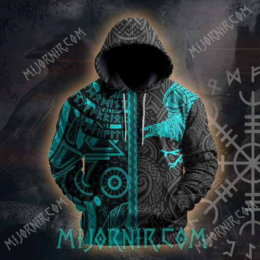 Mystic Raven Neon Viking - All Over Print