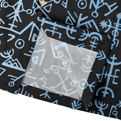 Blue Rune Dragon – Hawaii Shirt