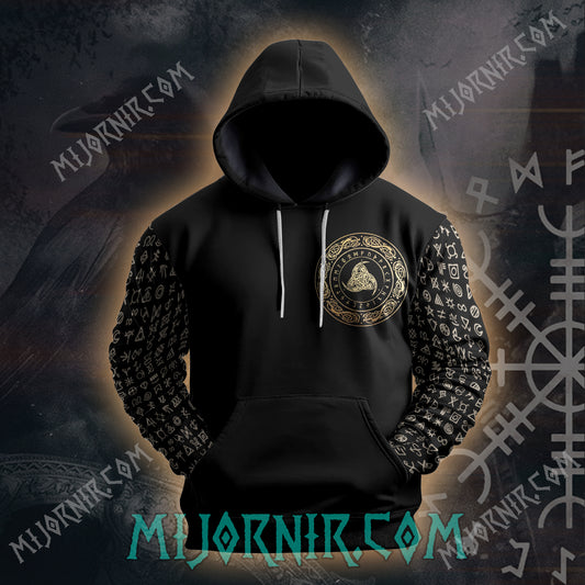 Odin's Wisdom Rune Circle – All Over Print