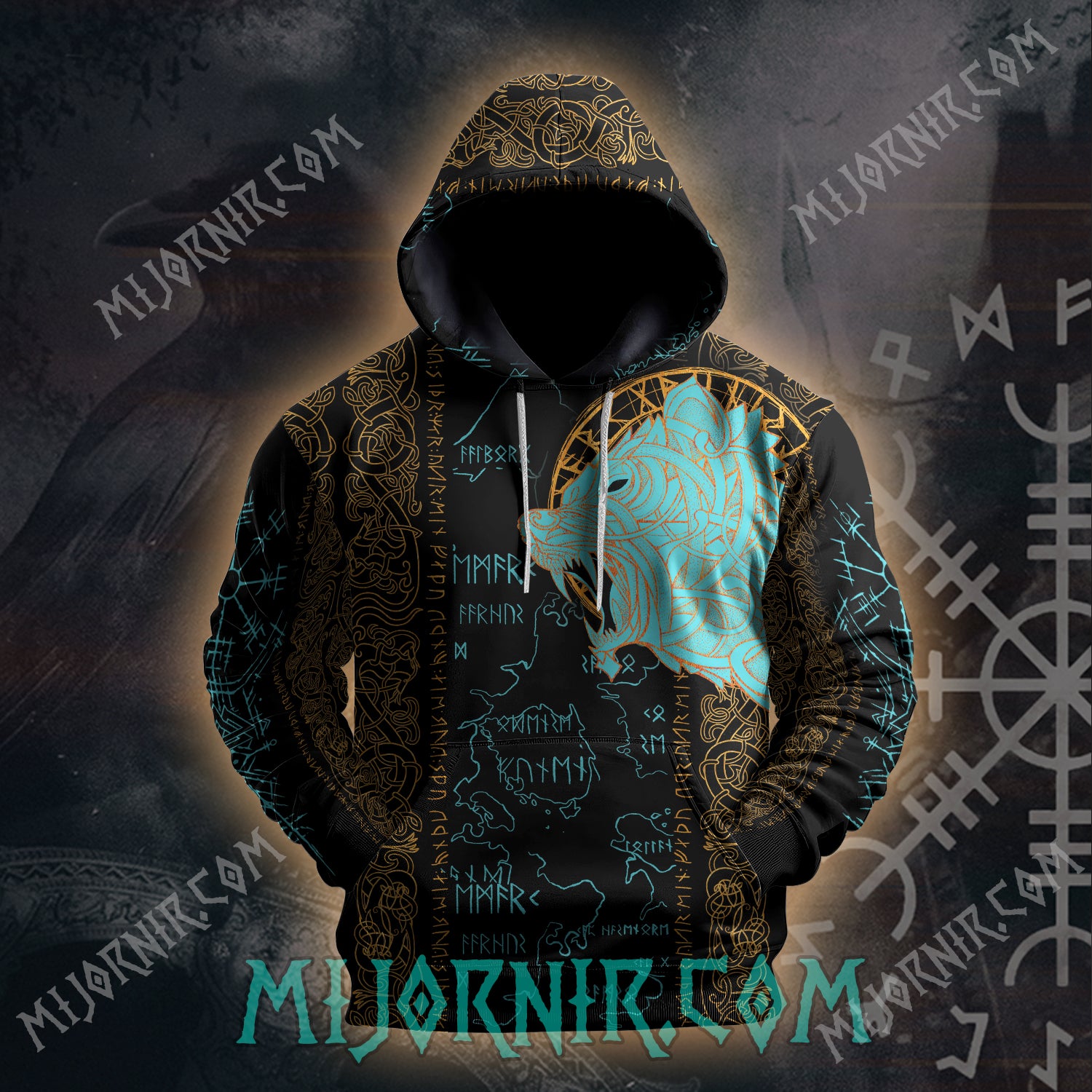 Ursine Guardian Runes - All Over Print