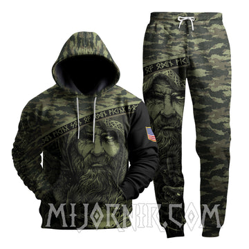 Odin's Gaze Camo - Viking Hoodie Set