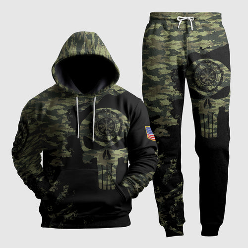 Skull of Valhalla Camo - Viking Hoodie Set