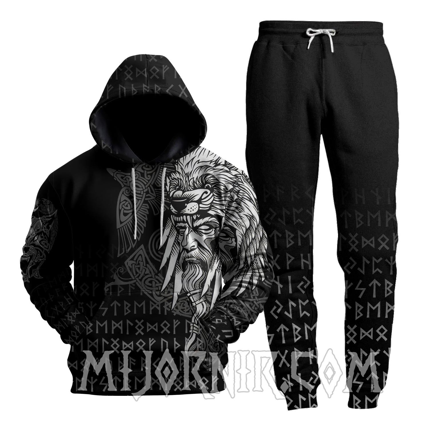 Runic Berserker - Viking Hoodie Set