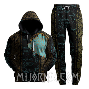 Ursine Guardian Runes - Viking Hoodie Set