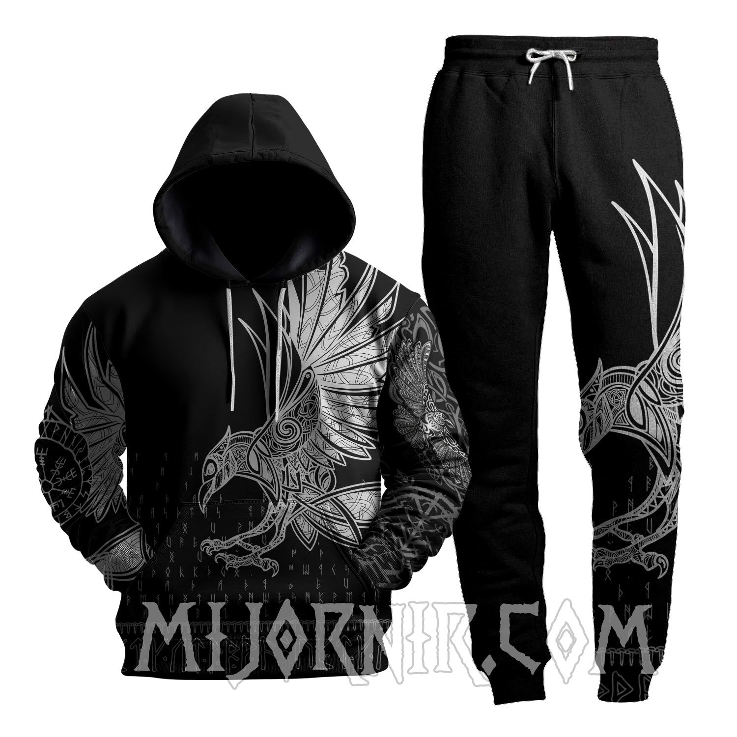 Nordic Raven - Viking Hoodie Set