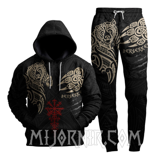 Viking Berserker Spirit  - Viking Hoodie Set