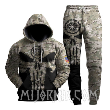 Viking Camo Skull - Viking Hoodie Set