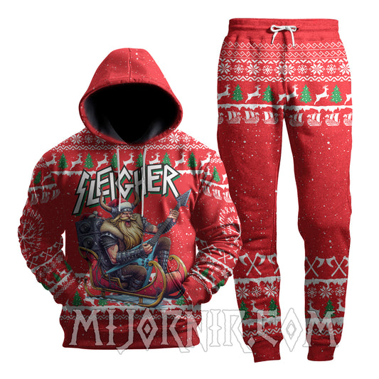 Santa's Viking Sleigher - Viking Hoodie Set