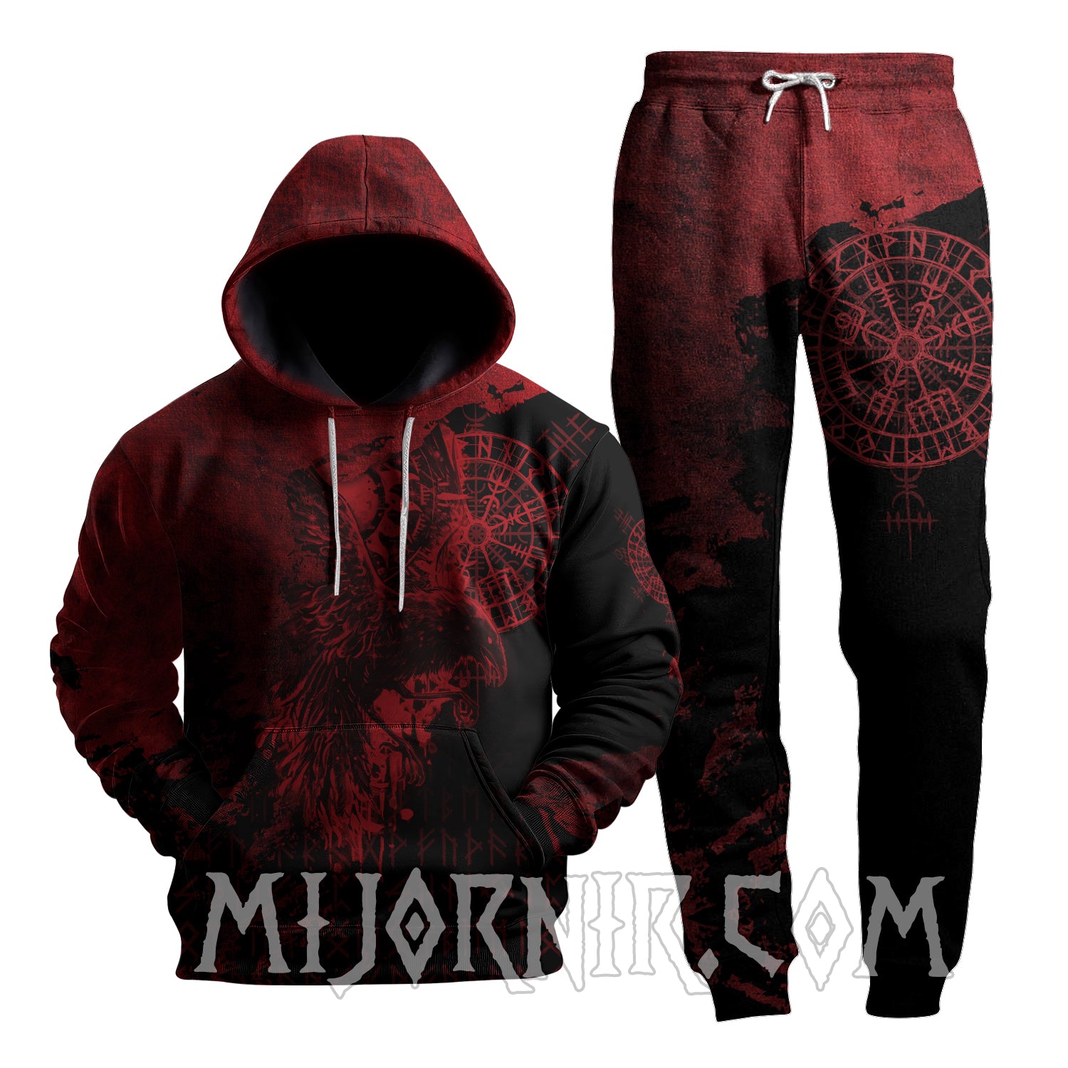 Raven of Valhalla - Viking Hoodie Set