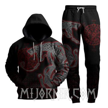 Jörmungandr Serpent - Viking Hoodie Set