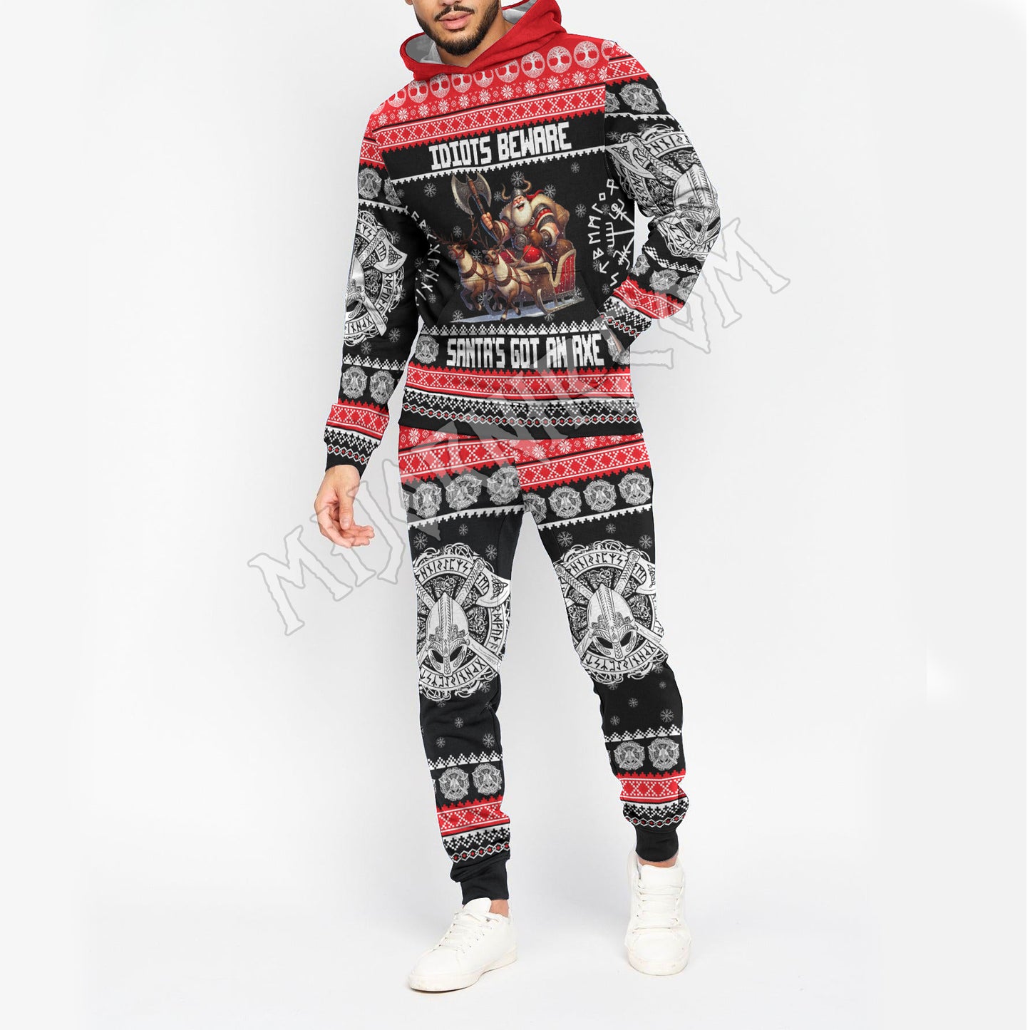 Santa's got an axe - Viking Hoodie Set