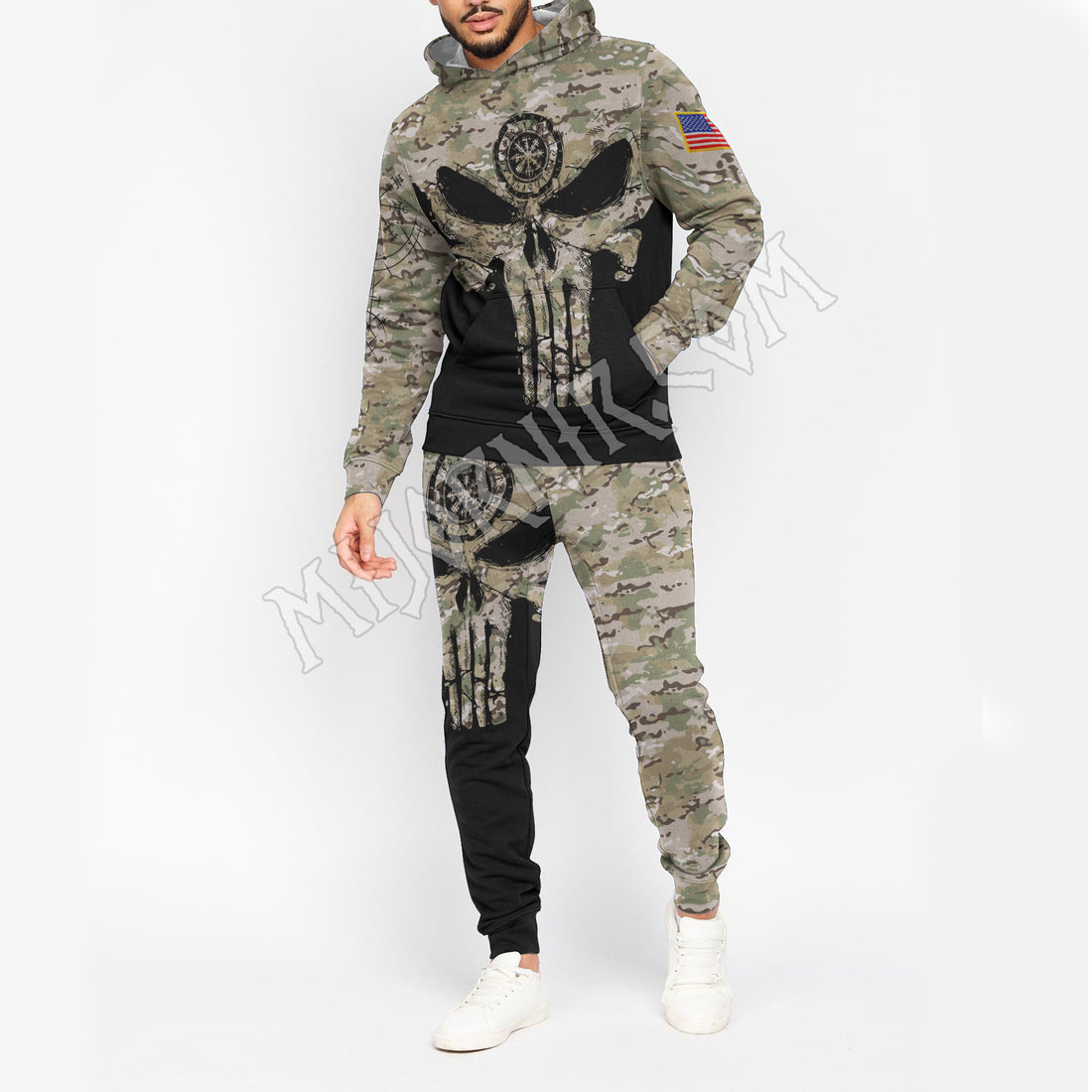 Viking Camo Skull - Viking Hoodie Set