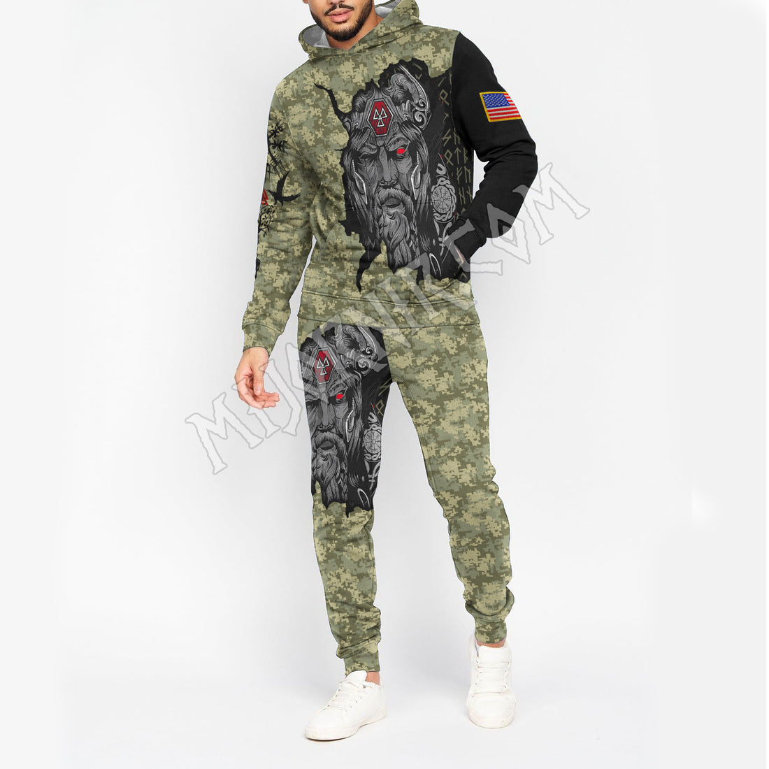 Odin Gaze Camo - Viking Hoodie Set