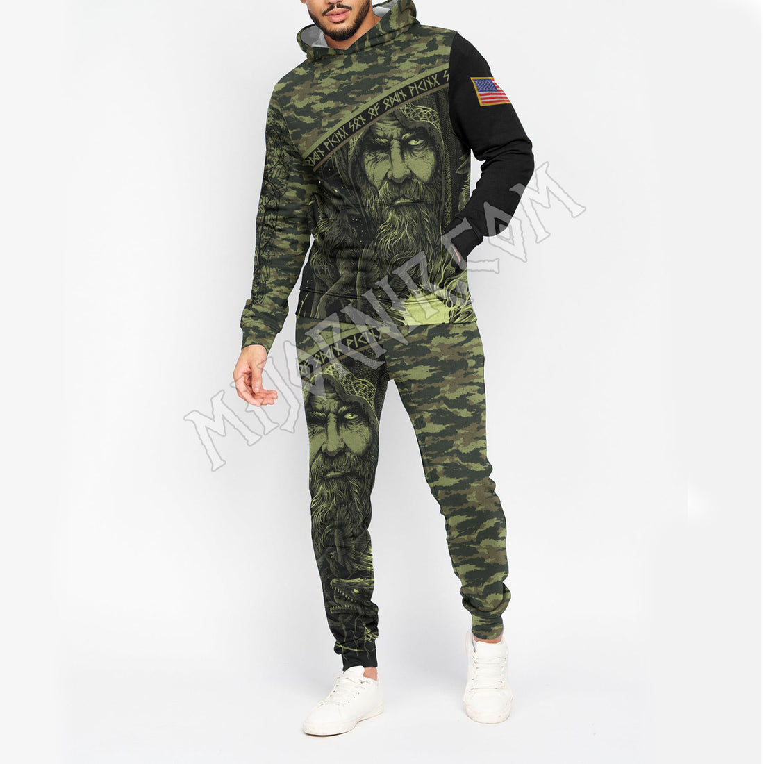 Odin's Gaze Camo - Viking Hoodie Set