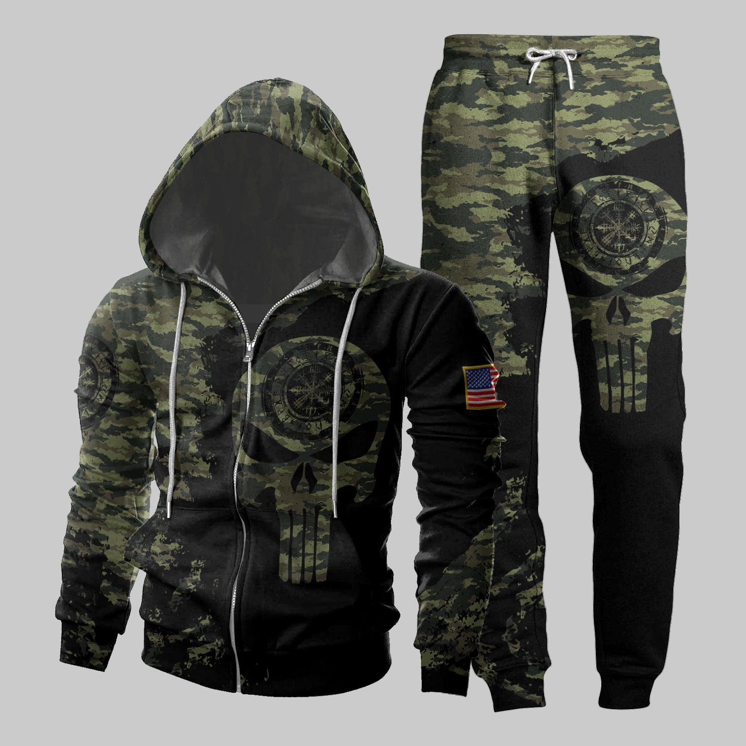 Zip Hoodie Set