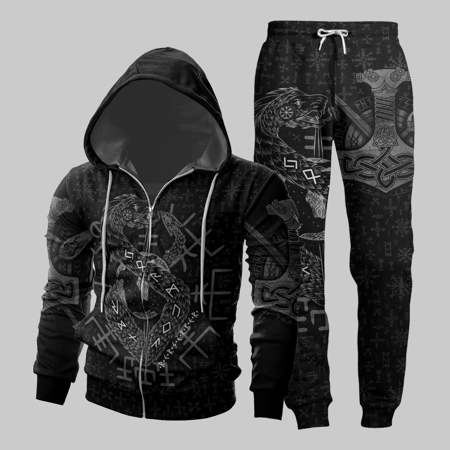 Zip Hoodie Set