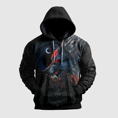 Viking Fenrir Wolf Hoodie Collection