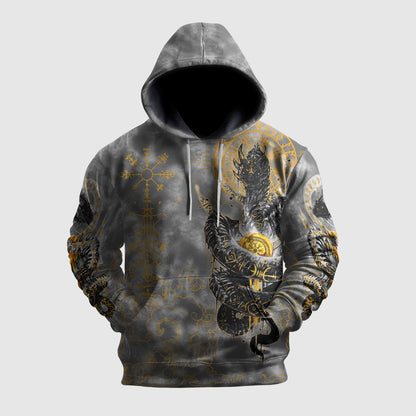 Golden Jormungandr - Viking Hoodie Set