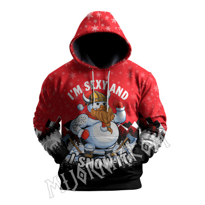 Nordic Snowman Swagger - Viking Hoodie Set