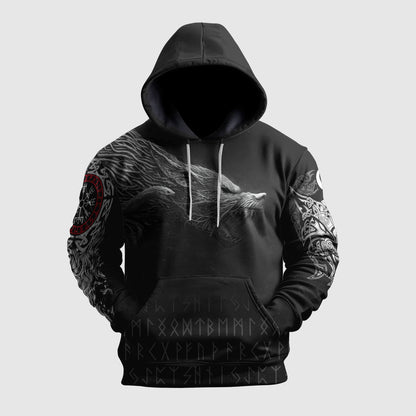 Viking Fenrir Wolf Hoodie Collection