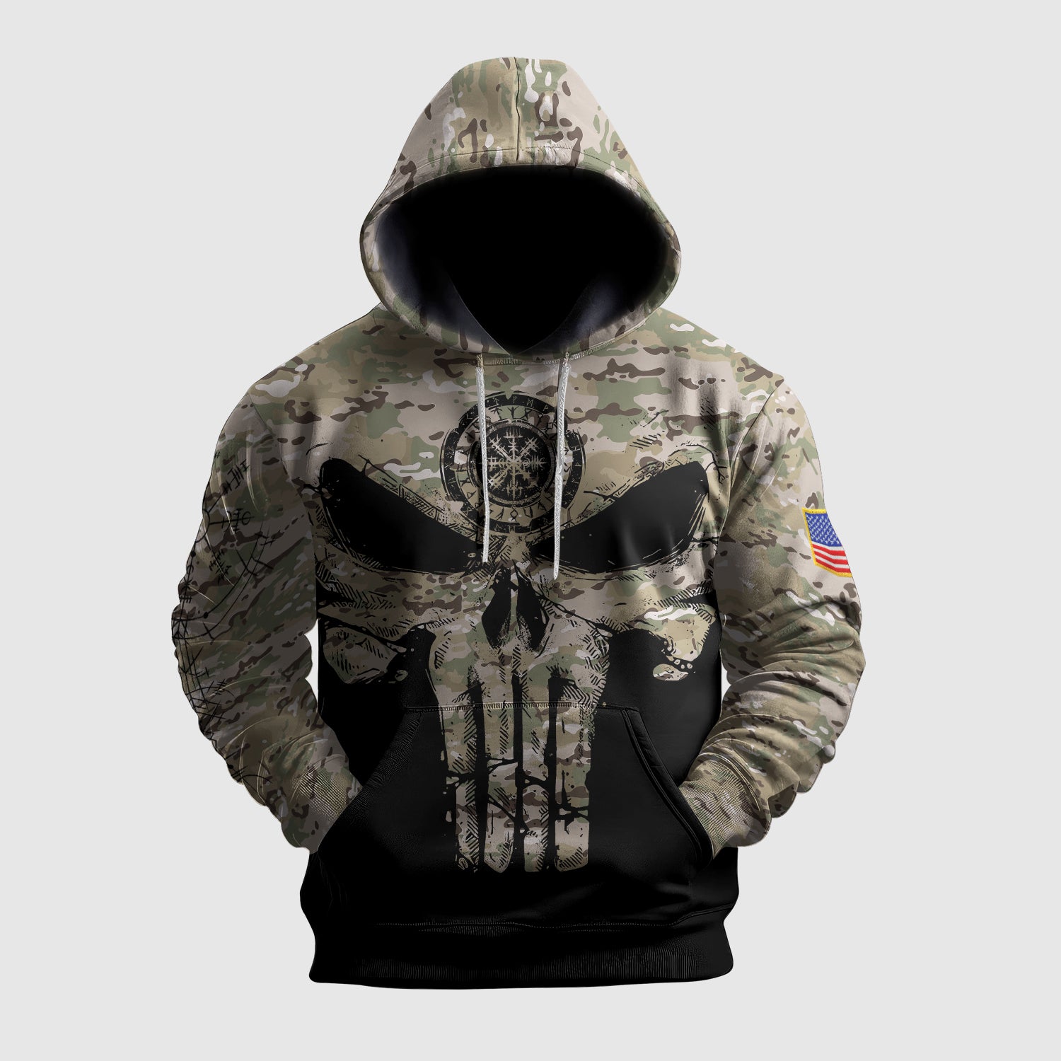 Viking Warrior Sweat à Capuche Homme Impression 3D Satan Viking Warrior Sweat à Capuche Homme Impression 3D Satan