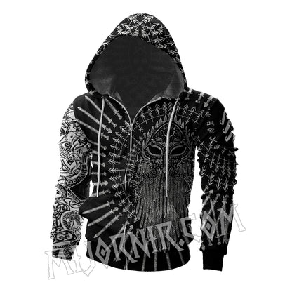 Viking Warrior's Mask & Blades - Viking Hoodie Set