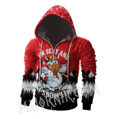 Nordic Snowman Swagger - Viking Hoodie Set