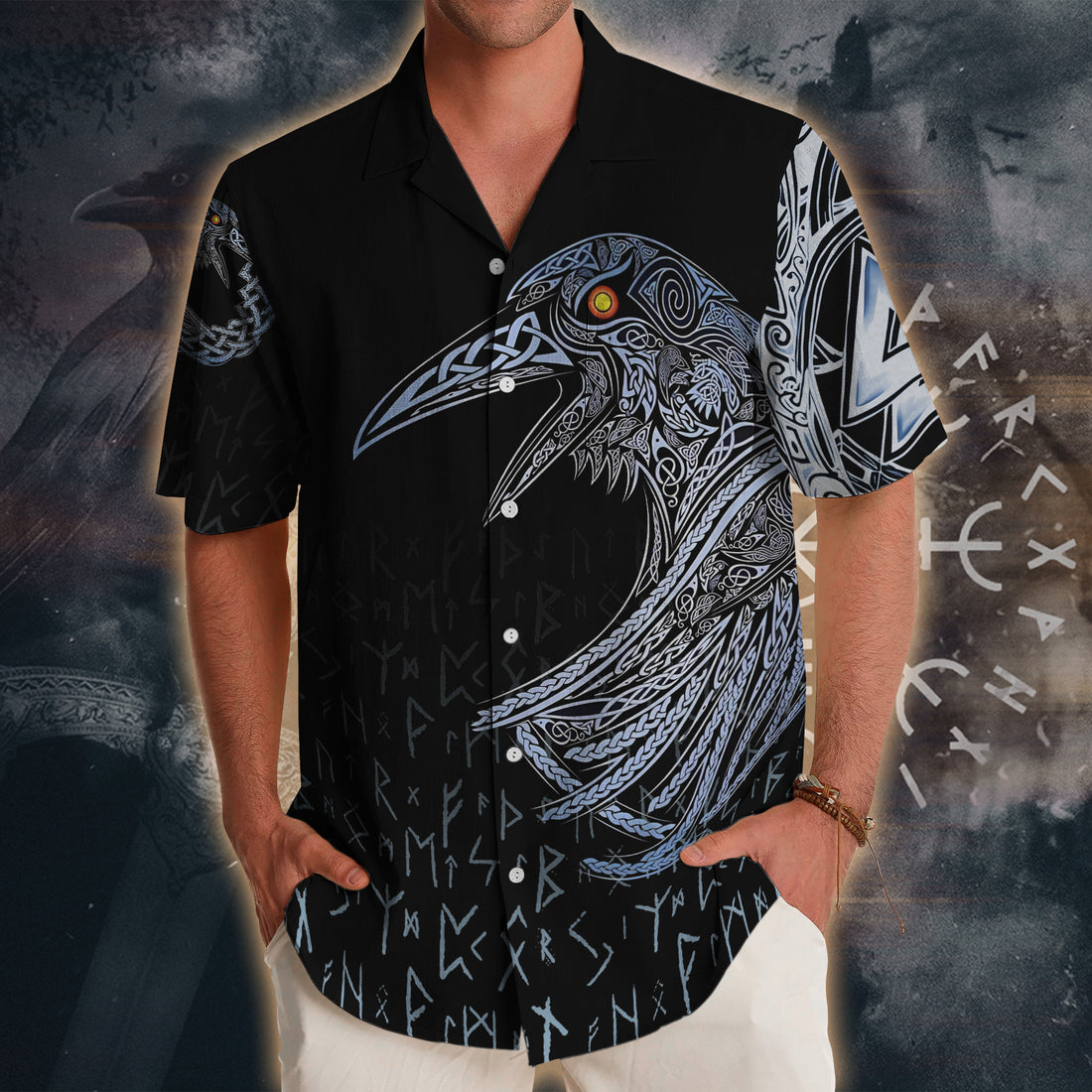 Viking Huginn And Muninn Birds Norse – Hawaii Shirt