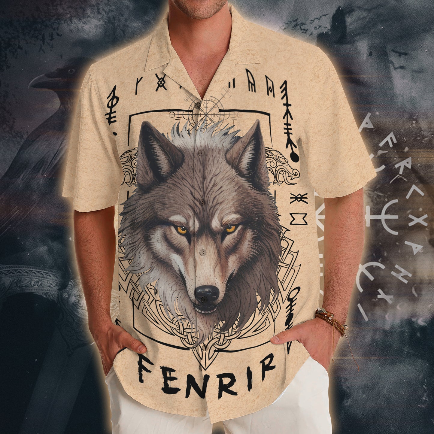 Fenrir Wolf - Hawaii Shirt