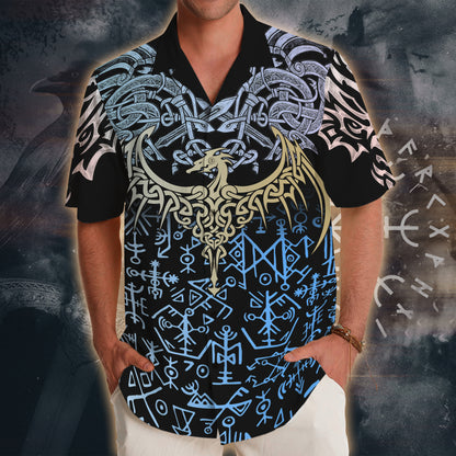 Blue Rune Dragon – Hawaii Shirt