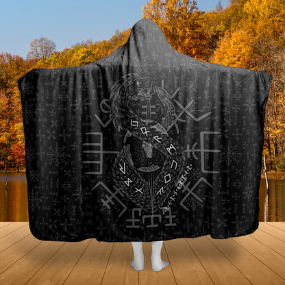 Jormungandr Berserker - Viking Hooded Blanket