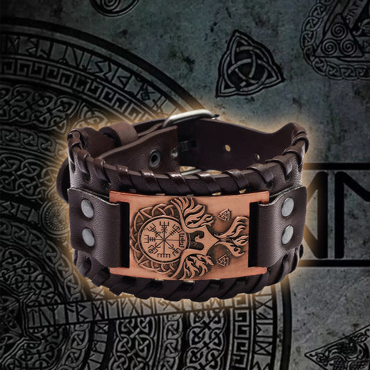 Viking Vegvisir Leather