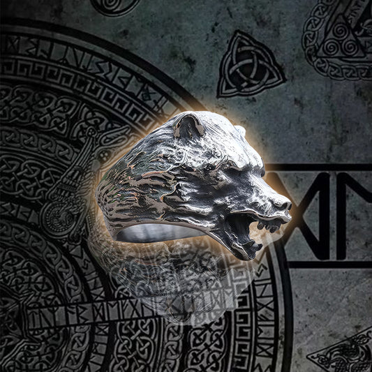 Nordic Bear Amulet Ring