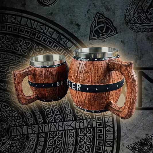 Viking Mug Beer Barrel