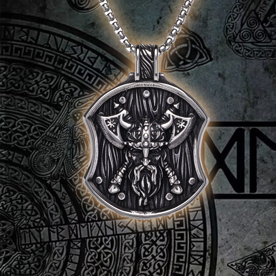 Viking Warrior Shield Necklace