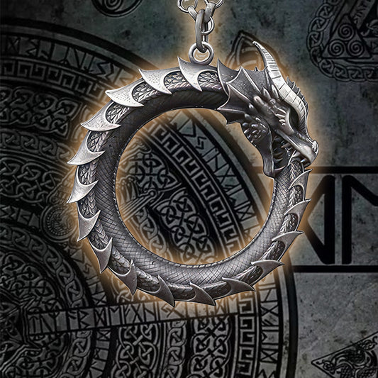 World Serpent Jormungandr Necklace