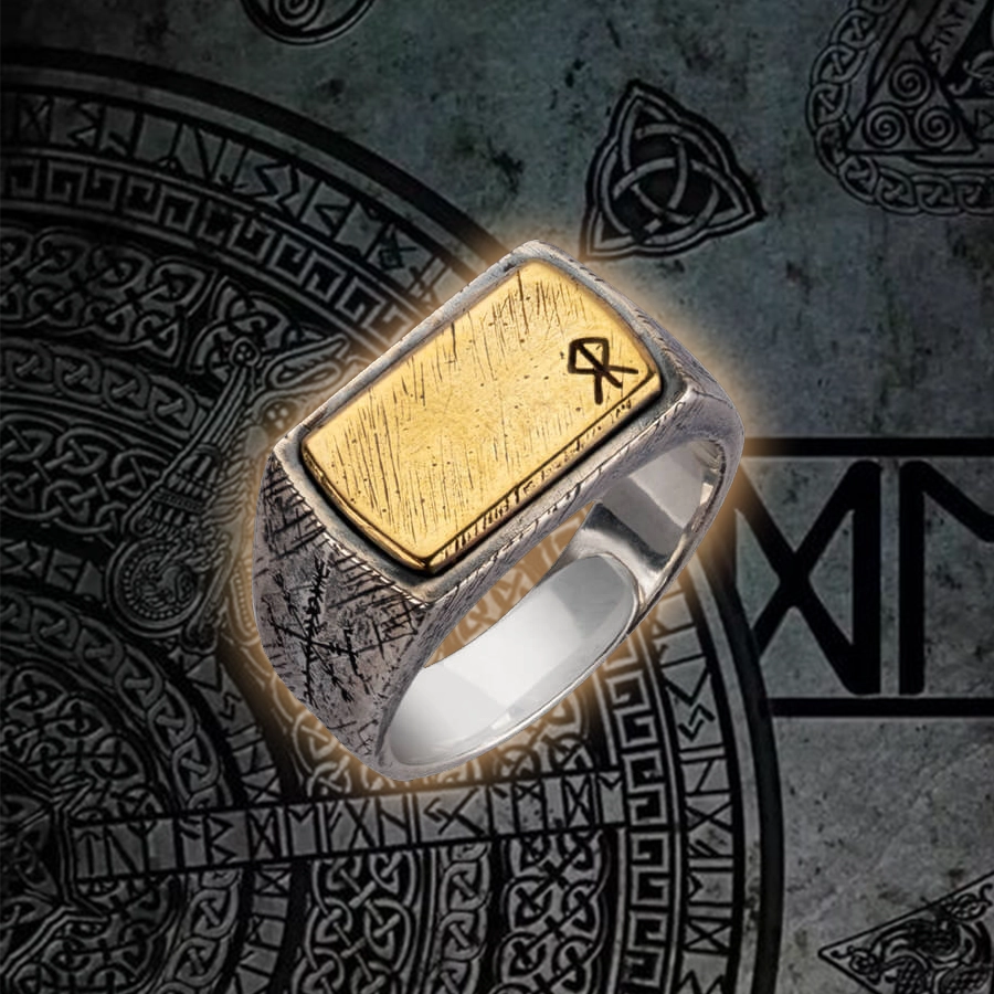 Silver Magical Rune Nordic Ring