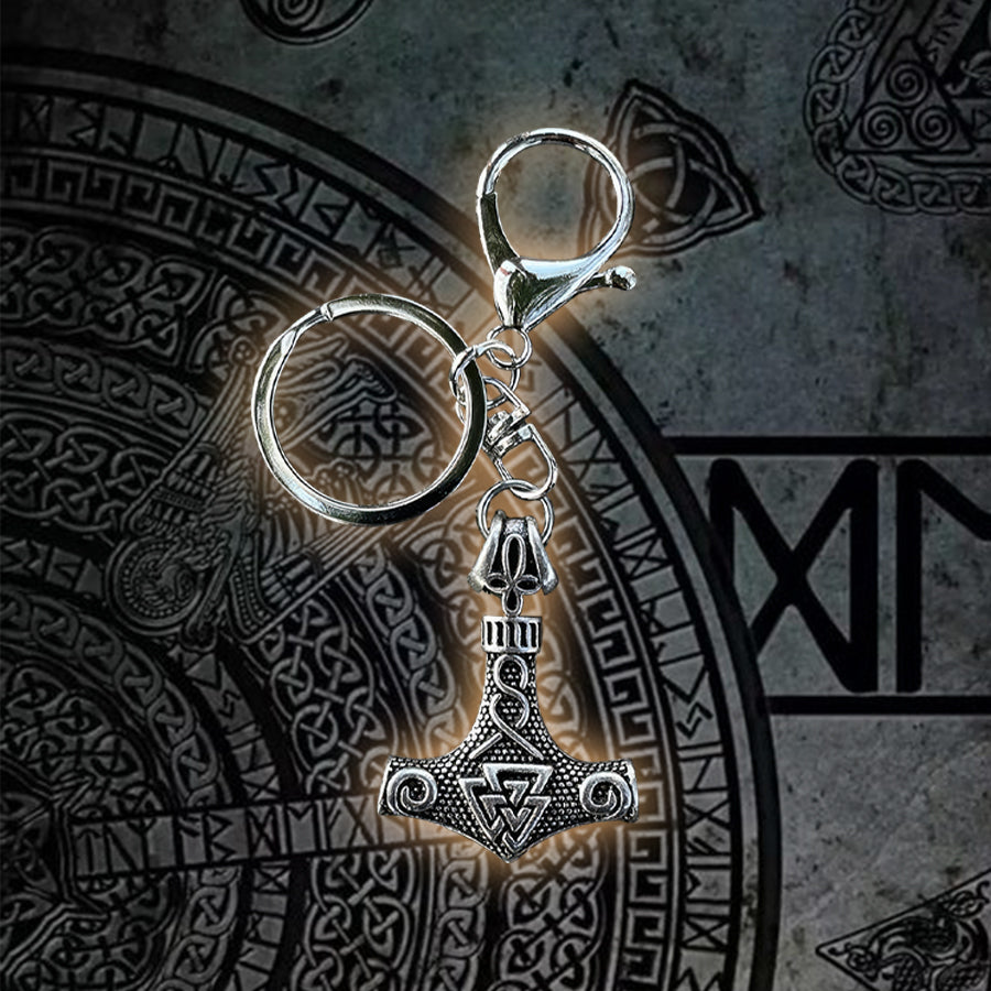 Thor’s Hammer Viking Keychain