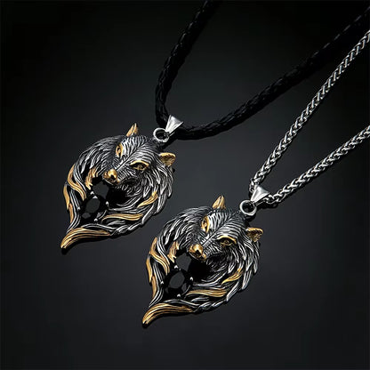 Odin's Wolf Pendant Necklace