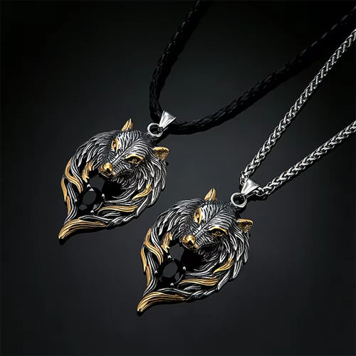 Odin's Wolf Pendant Necklace