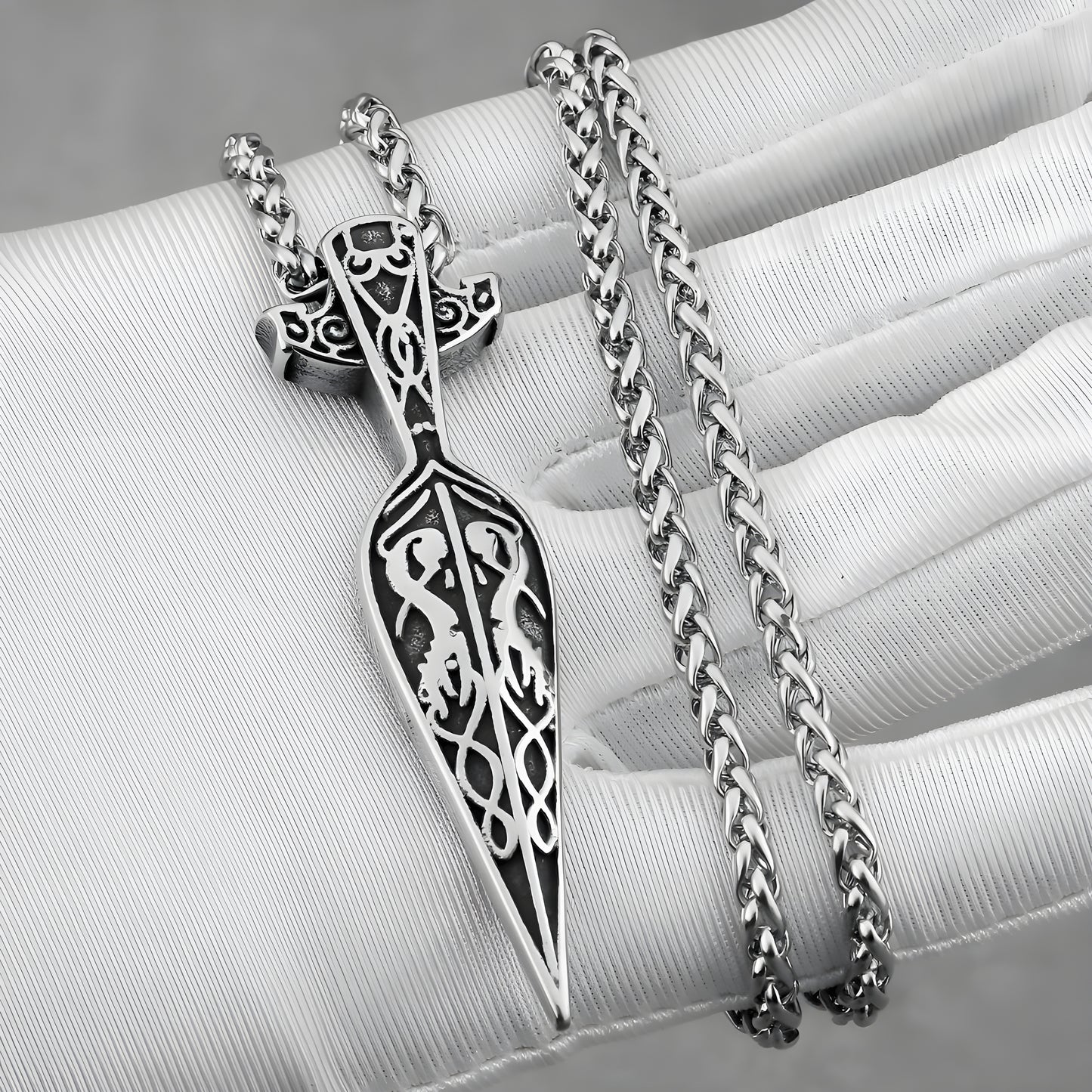 Gungnir Viking Necklace - Odin's Spear Head