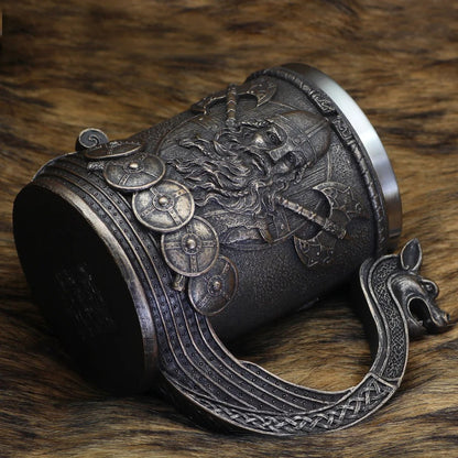 Medieval Viking 3D Stainless Steel Mug