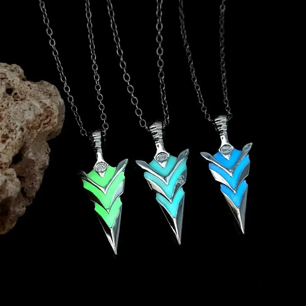 Viking Glowing Arrow Necklace