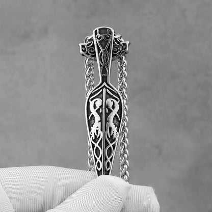 Gungnir Viking Necklace - Odin's Spear Head