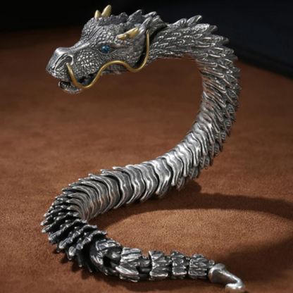 Serpent Dragon Medusa Viking Bracelet  Mijonir